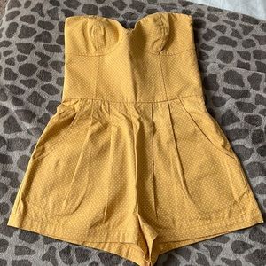 Dolce Vita Yellow Polka Dot Romper